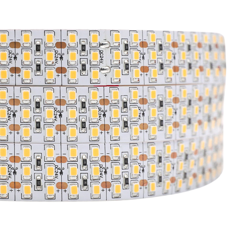 95 CRI 20mm Wide 3-Row Extra Bright 2835 LED Strip 24V DC 360LEDs/m